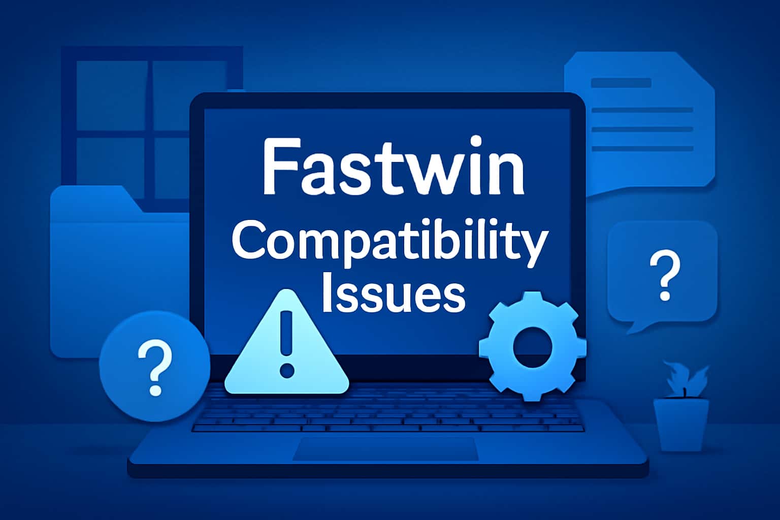An illustrative scene highlighting the challenges of Fastwin Compatibility Issues.