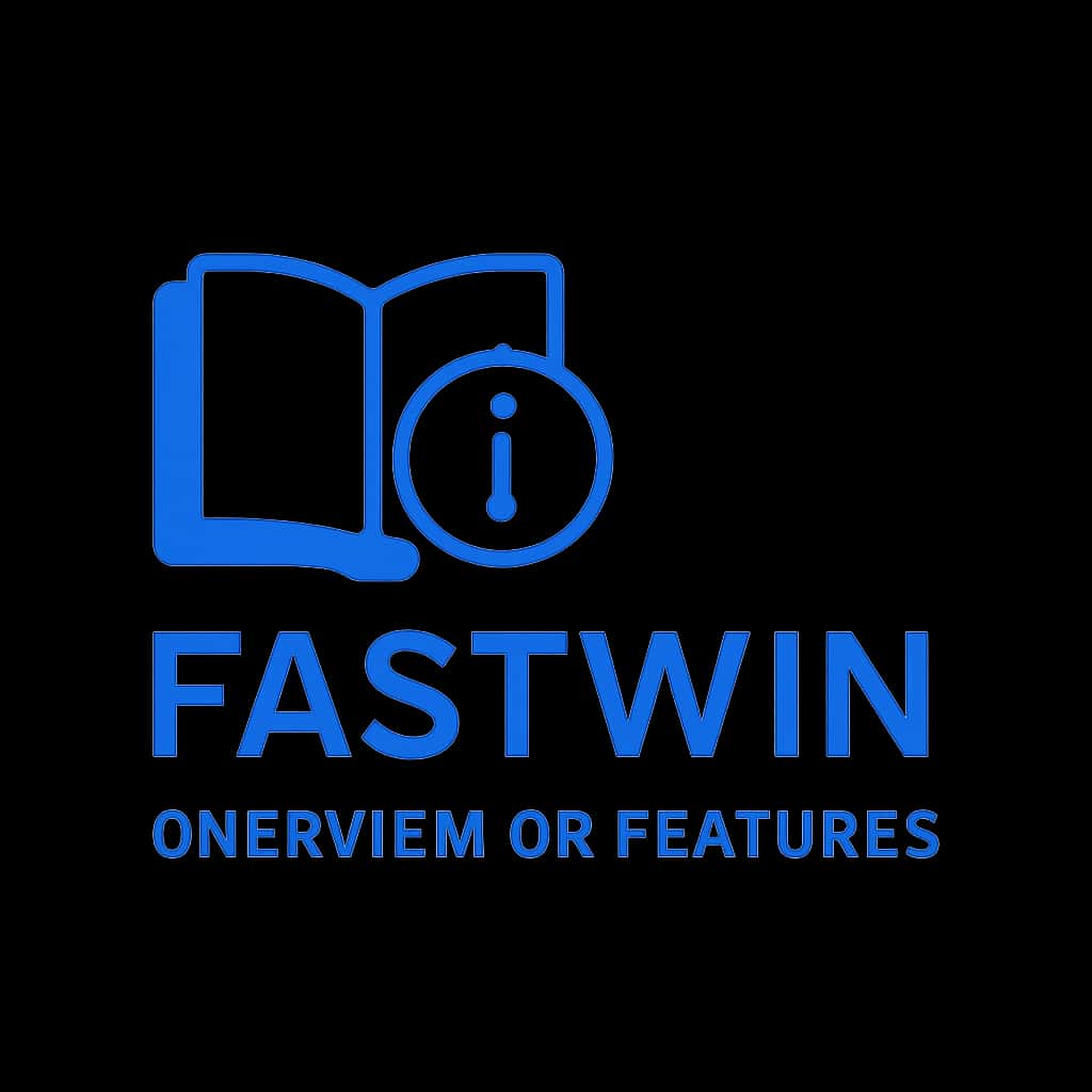 An icon representing Fastwin features with a clean design.