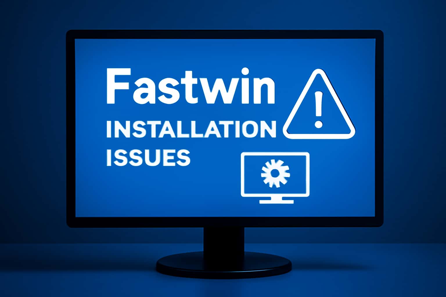 An informative scene depicting Fastwin Installation Issues with a focus on app installation challenges.