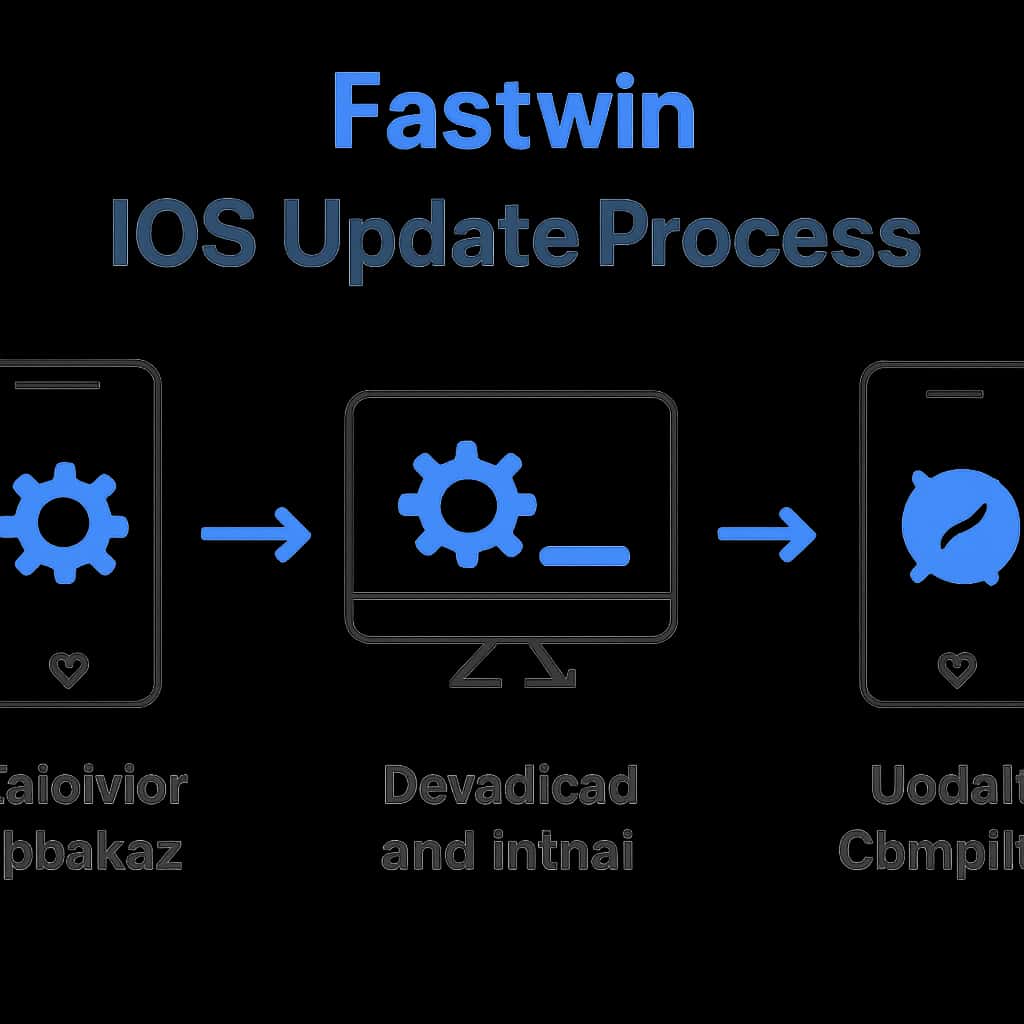 Diagram explaining Fastwin iOS Update Process.