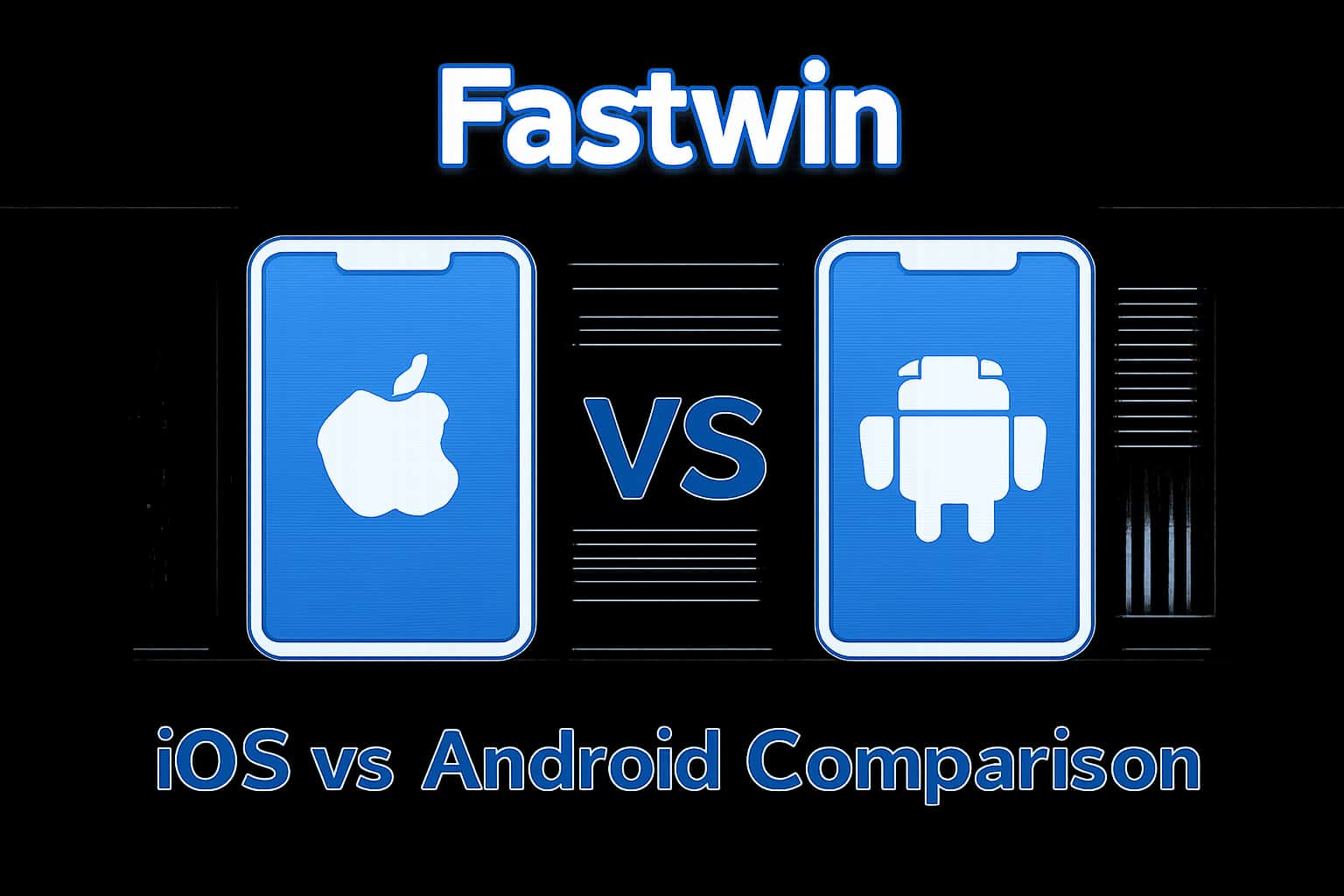 An informative visual representation of the Fastwin iOS vs Android comparison.