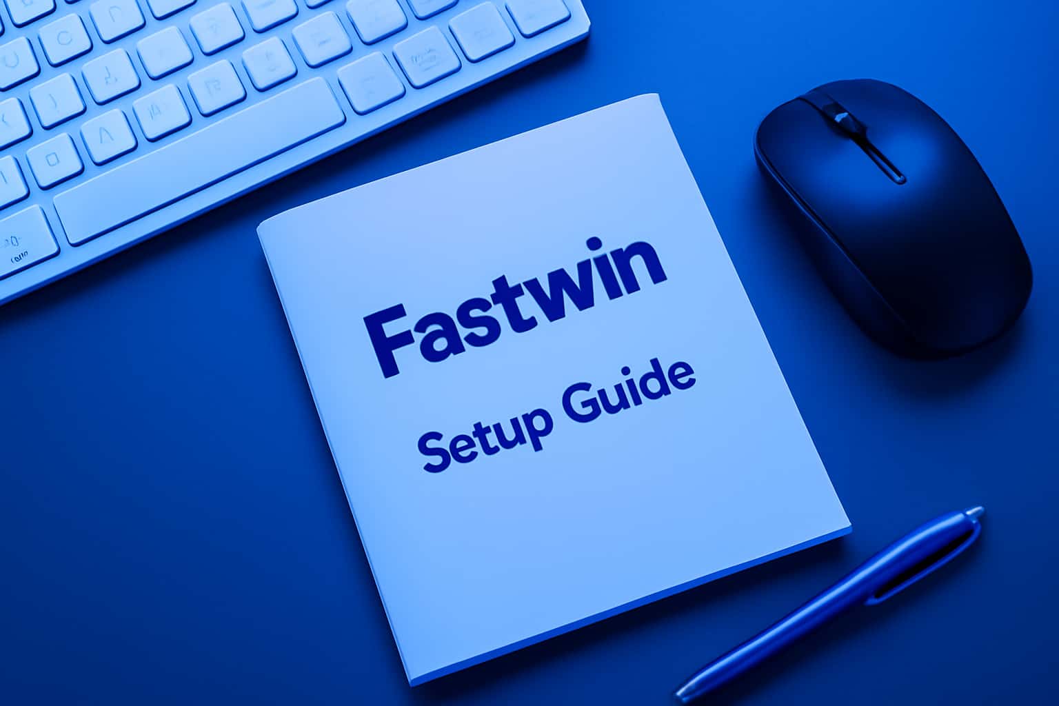 Visual representation of the Fastwin Setup Guide with emphasis on clarity and professionalism.