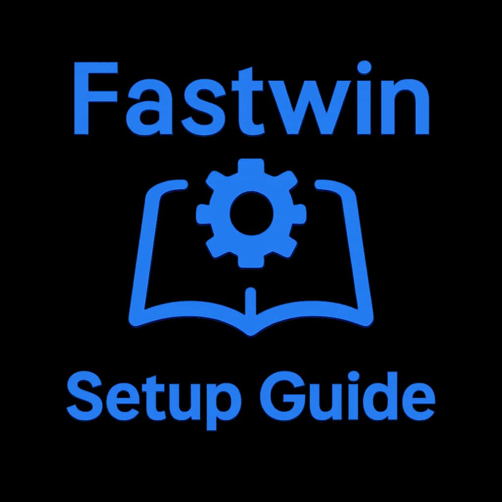 Icon representing the Fastwin Setup Guide, showcasing its purpose as a user resource.