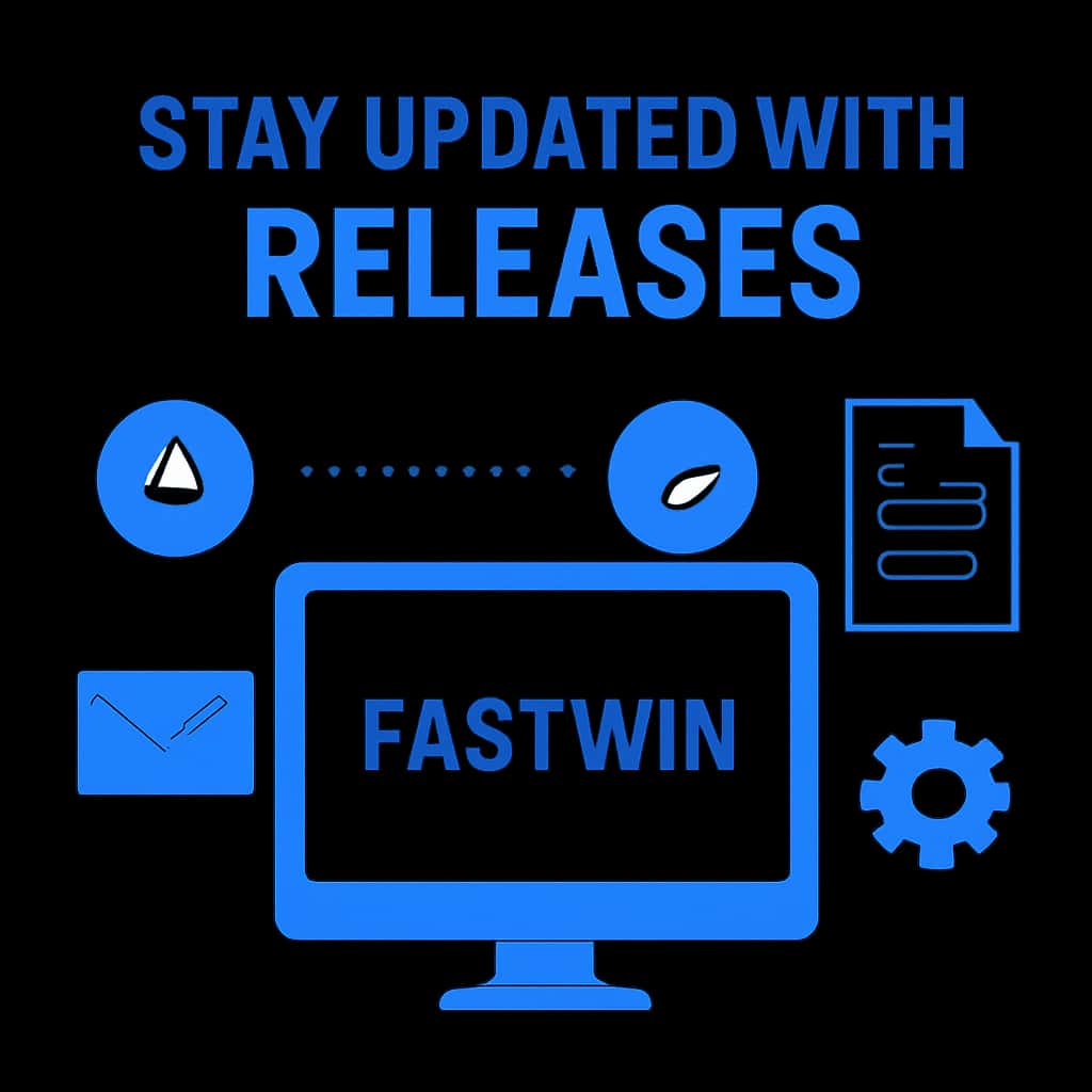 Diagram illustrating Fastwin release updates process.
