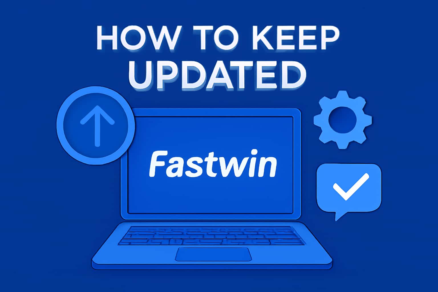 An informative scene depicting the Fastwin update process.