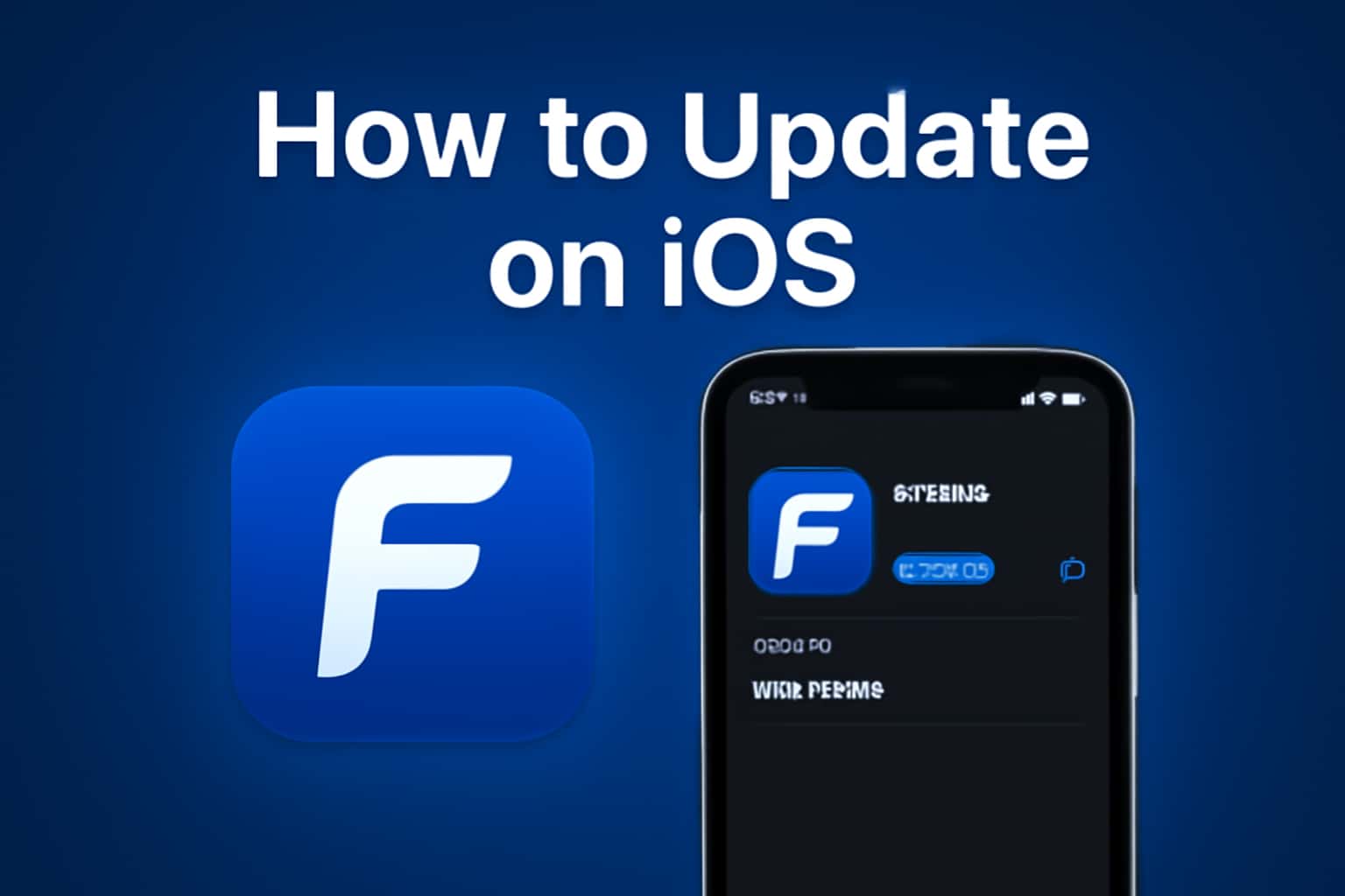 Informational scene on updating Fastwin on iOS.