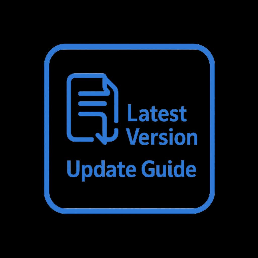 A badge representing the Latest Version Fastwin Update Guide.