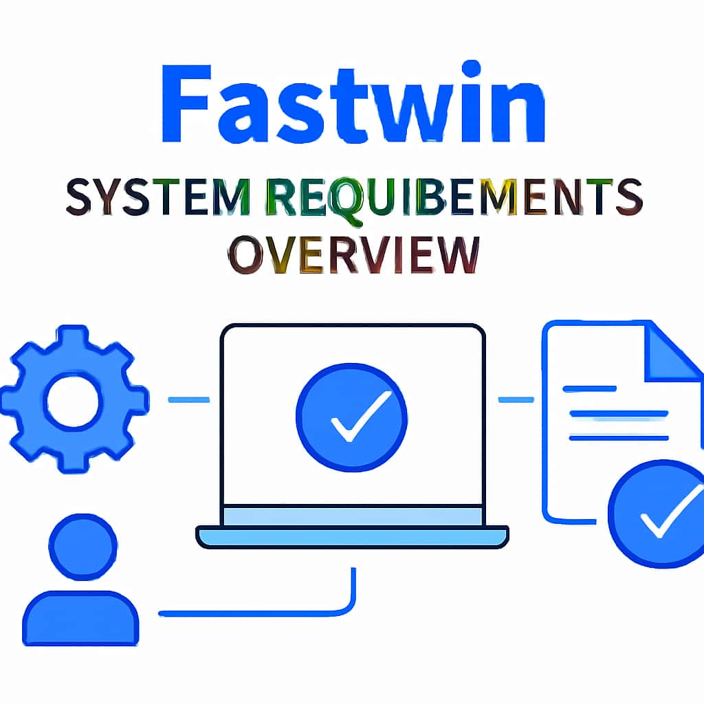 Diagram illustrating the Fastwin System Requirements Overview.