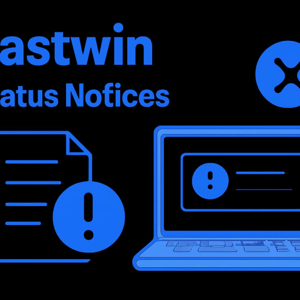 An educational diagram about Fastwin Status Notices.